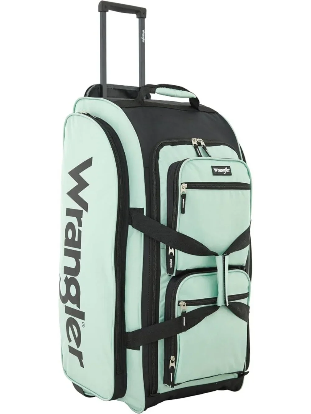 Spacious Rolling Duffel Bag with Wheels, Travel Luggage, Weekend Bag, Durable